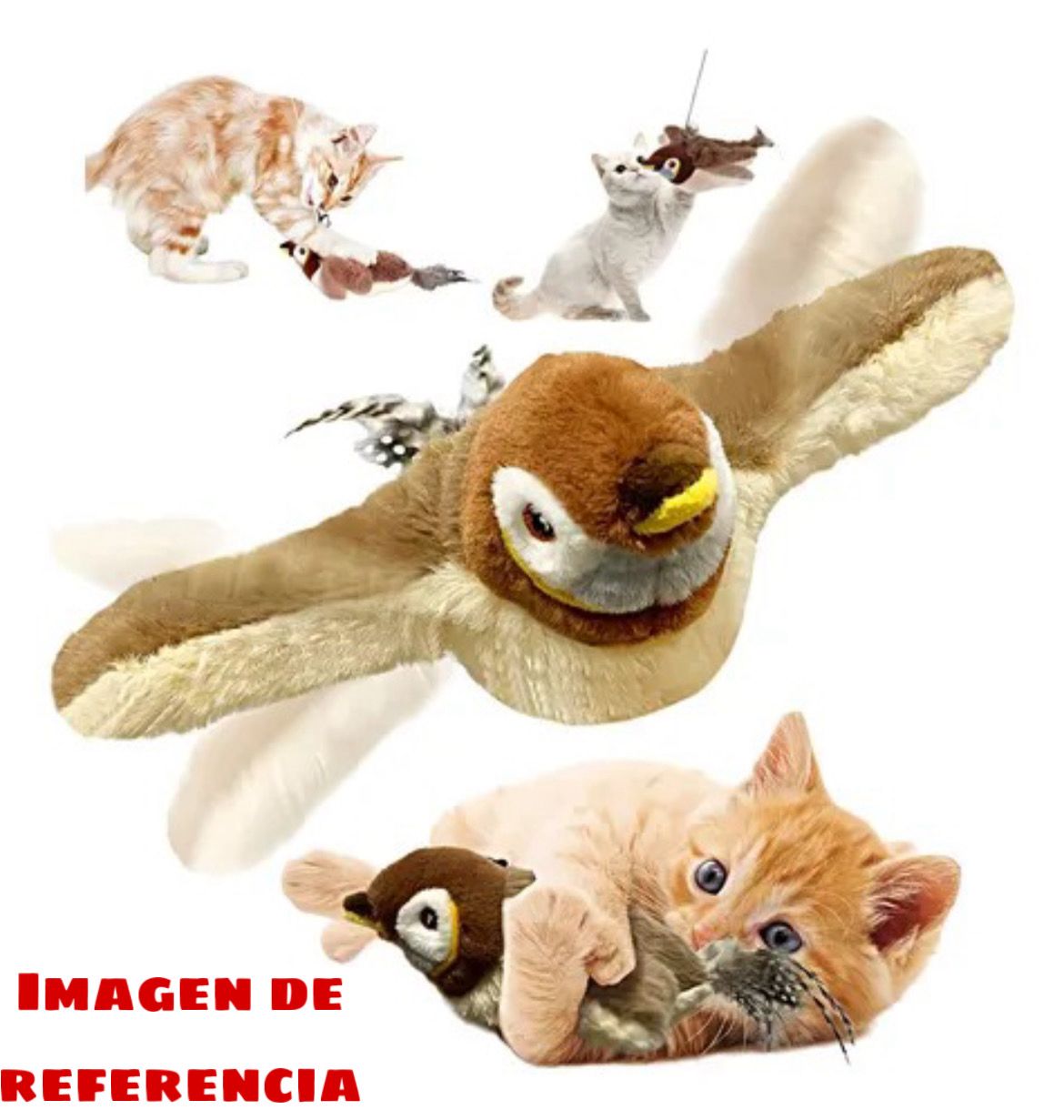 PAJARO VOLADOR RECARGABLE PARA GATOS