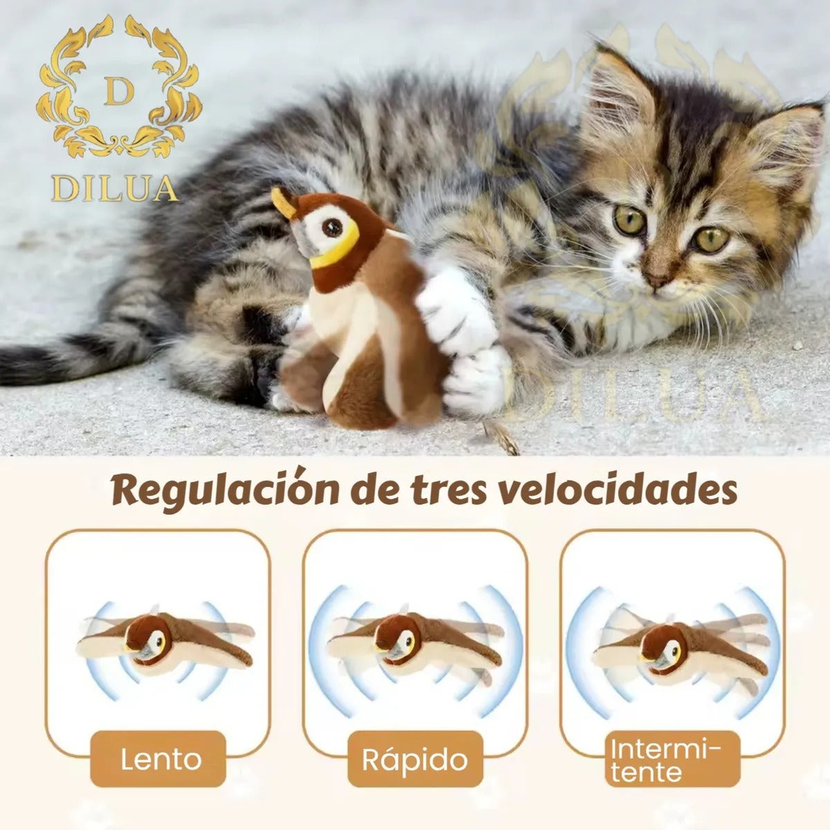 PAJARO VOLADOR RECARGABLE PARA GATOS