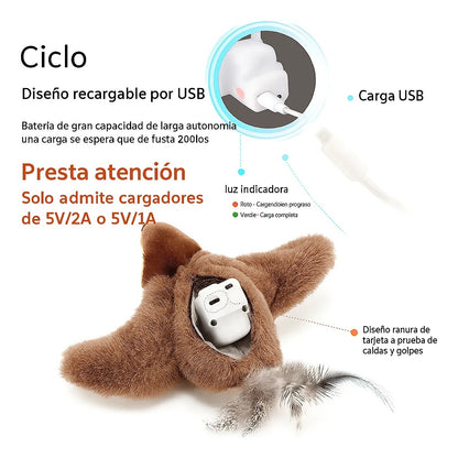 PAJARO VOLADOR RECARGABLE PARA GATOS