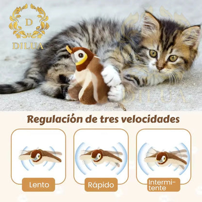 PAJARO VOLADOR RECARGABLE PARA GATOS
